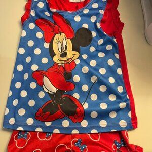 Girls 5T Disney Minnie Mouse Pajama Set